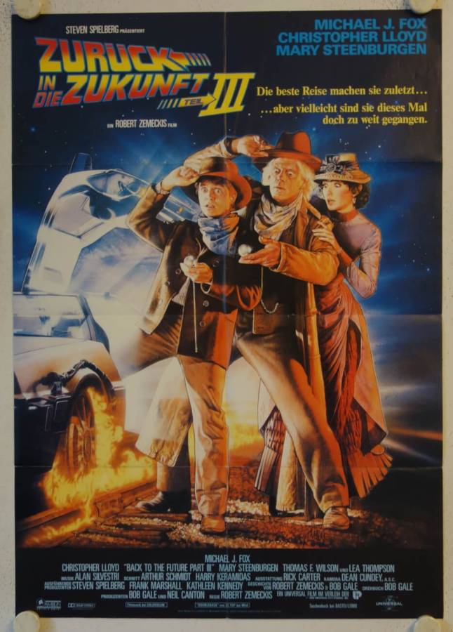 Zurück in die Zukunft Teil III originales deutsches Filmplakat